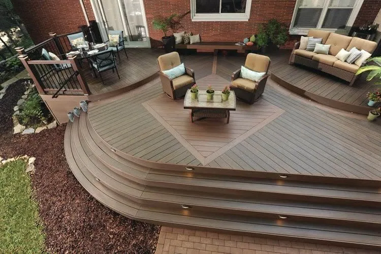 3-Sided Capped Composite decking board