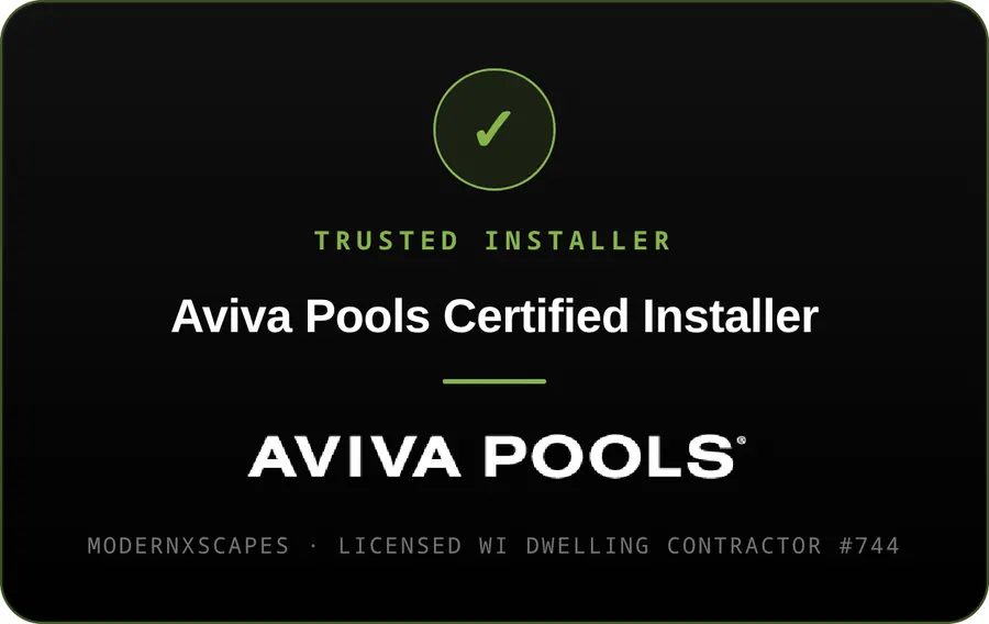 Aviva Pools Certified Installer — ModernXscapes