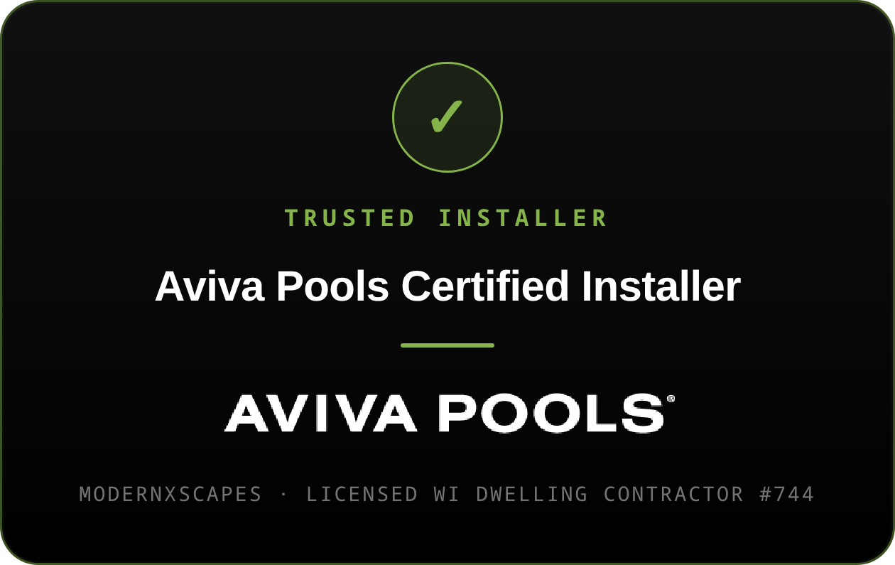 Aviva Pools Certified Installer — ModernXscapes